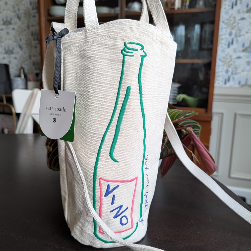 Kate Spade Canvas Wine Tote